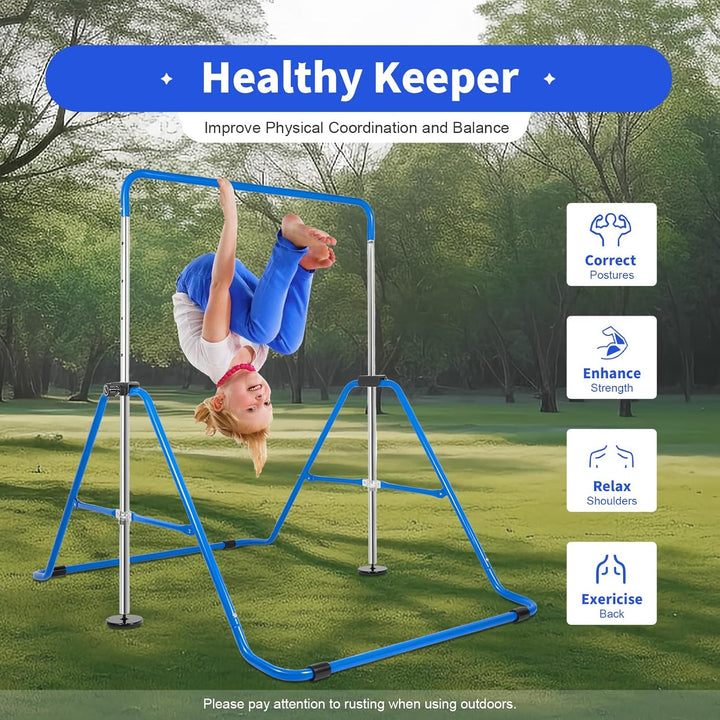 Gymnastik Reck Stufenbarren Klimmzugstange Reckstange Turnen Training Klappbare Gymnastikstange Kind