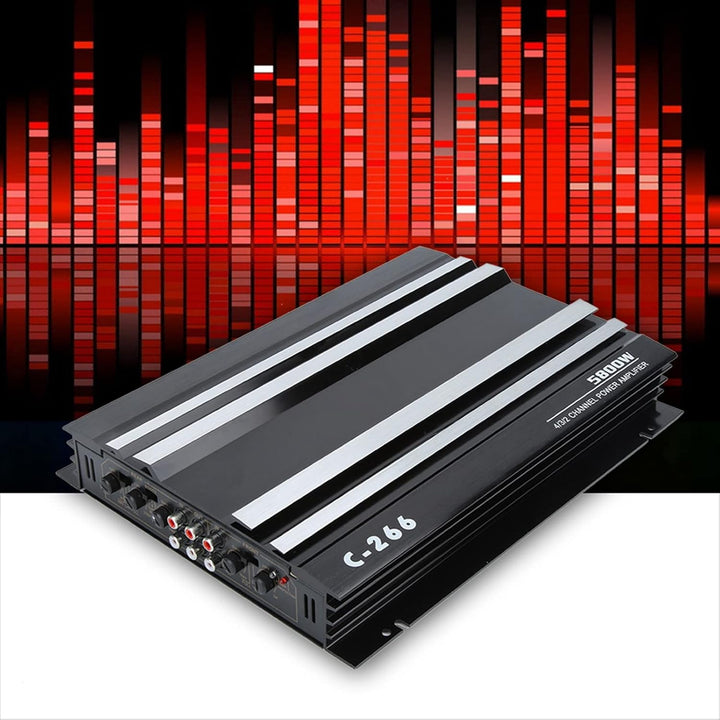 KIMISS Auto-Stereo-Verstärker, 5800 W, 12 V, Hochleistungs-Auto-Verstärker, Tragbarer Hi-Fi-Audio-St
