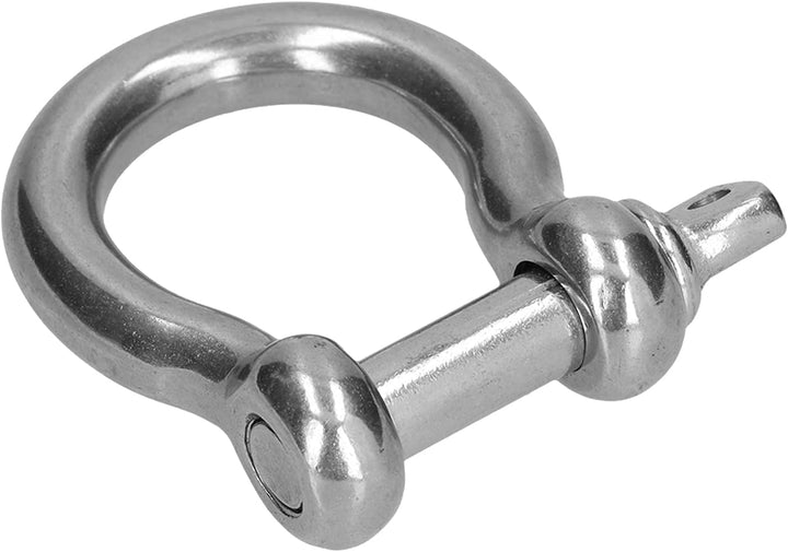 YWBL-WH Schraubstift-Ankerschäkel 304 Edelstahl-Bügelschäkel Ankerschäkel D-Schäkel(10pcs M10), M 10