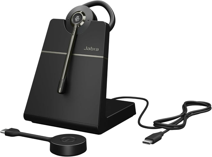 Jabra Engage 55 SE Convertible Headset MS mit Ohrbügel, Link 400c DECT-Adapter USB-C, Engage 55 Desk