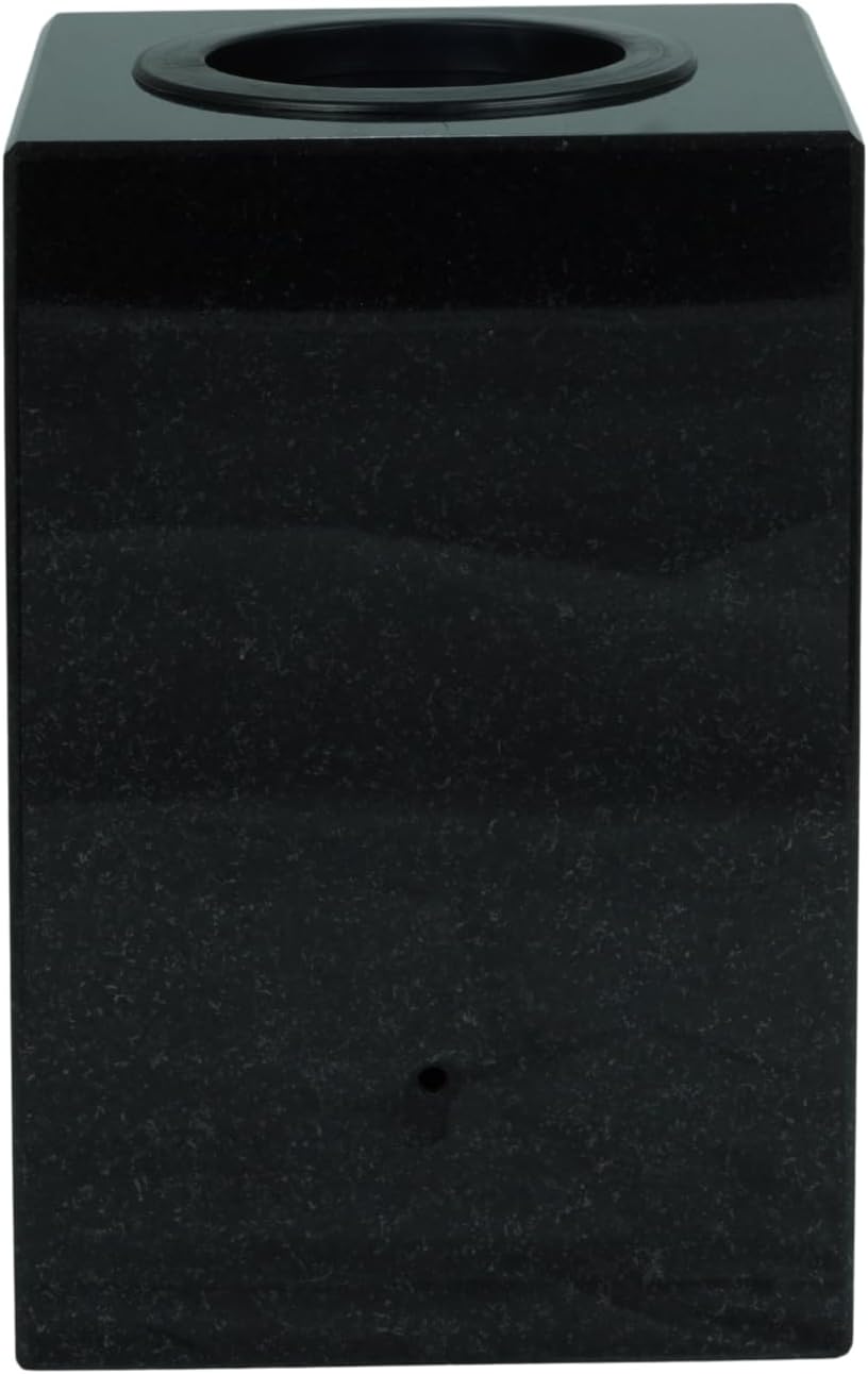 designgrab Cube Designer Grabvase aus Granit Schwedisch Black