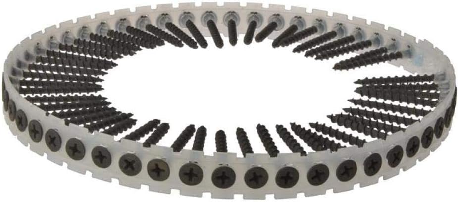 Forgefix DWS45BPC Phillips Trompetenkopf Gipskartonwand Flachband Schrauben - Schwarz Phosphat 3.9 x