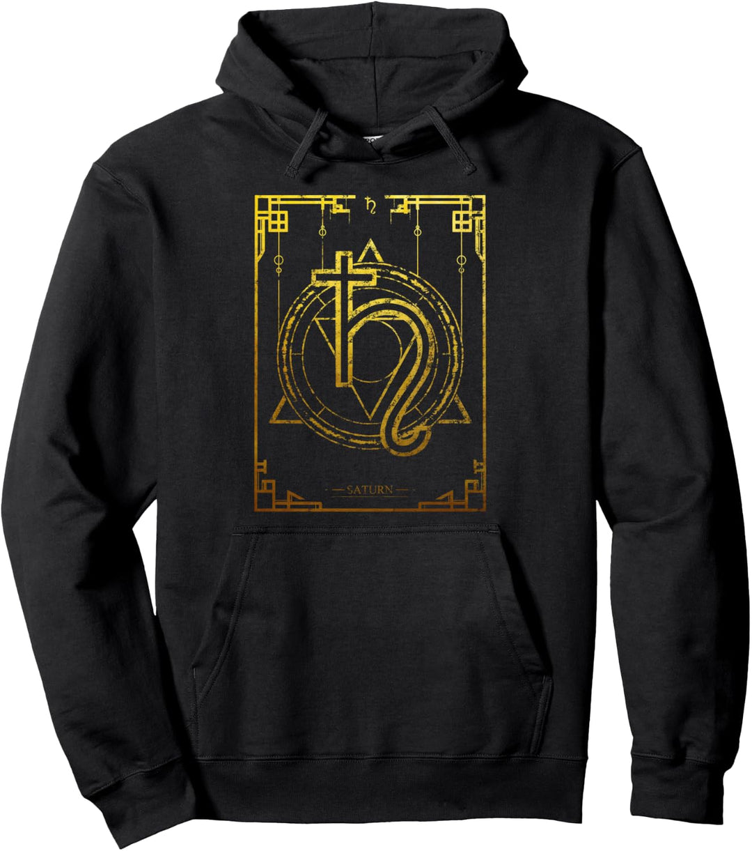 mystische Symbole Saturn Pullover Hoodie