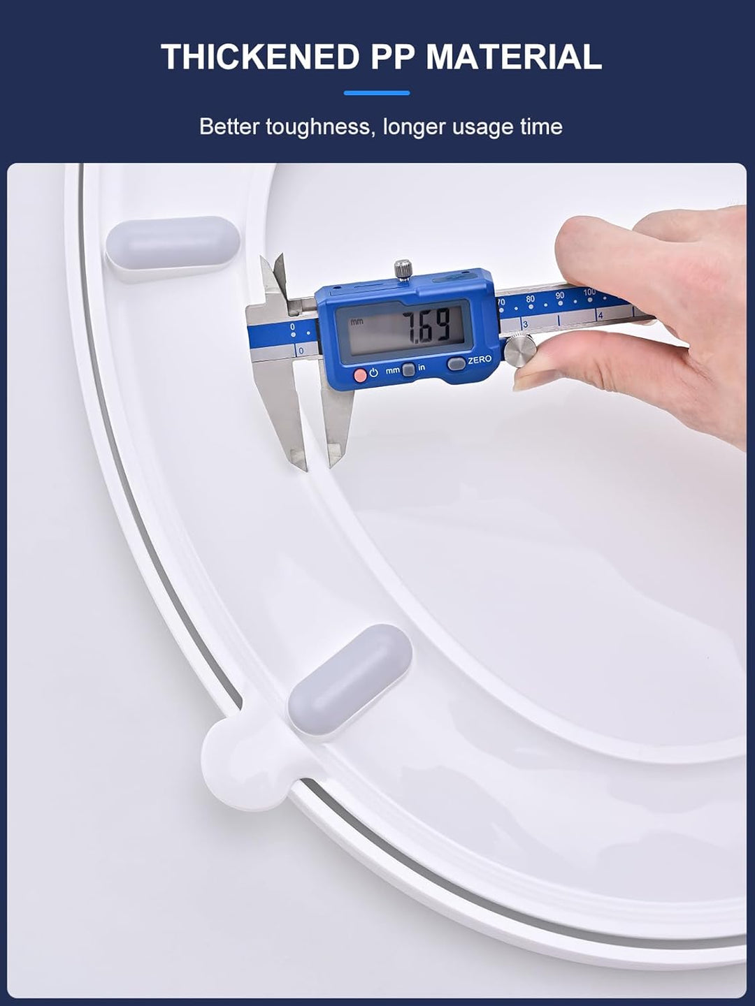 YEAUPE PRO Toilettendeckel mit Absenkautomatik, WC-Sitz mit Quick-Release-Funktion und Softclose Abs