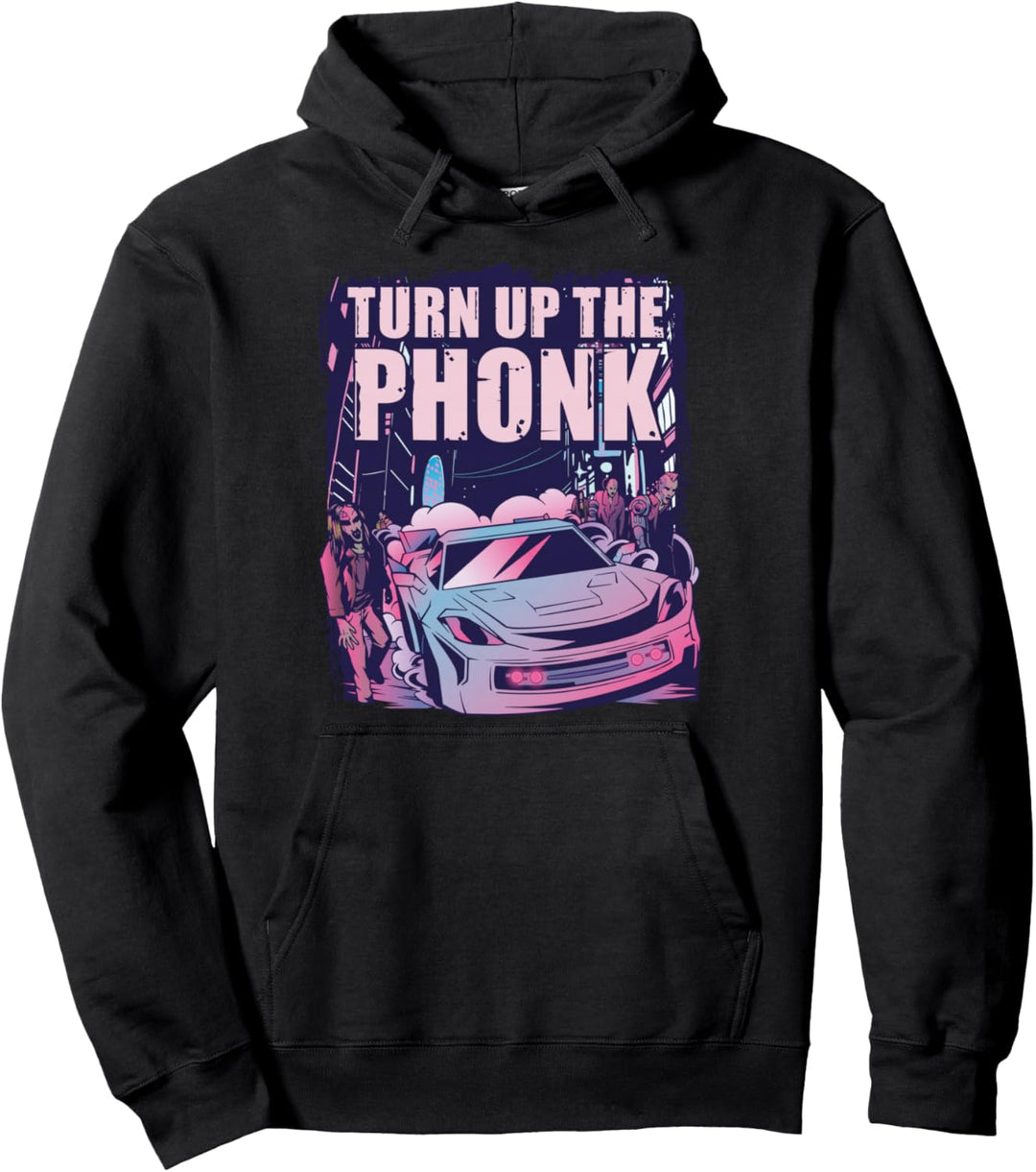Drehen Sie die Phonk-Musik auf Pullover Hoodie