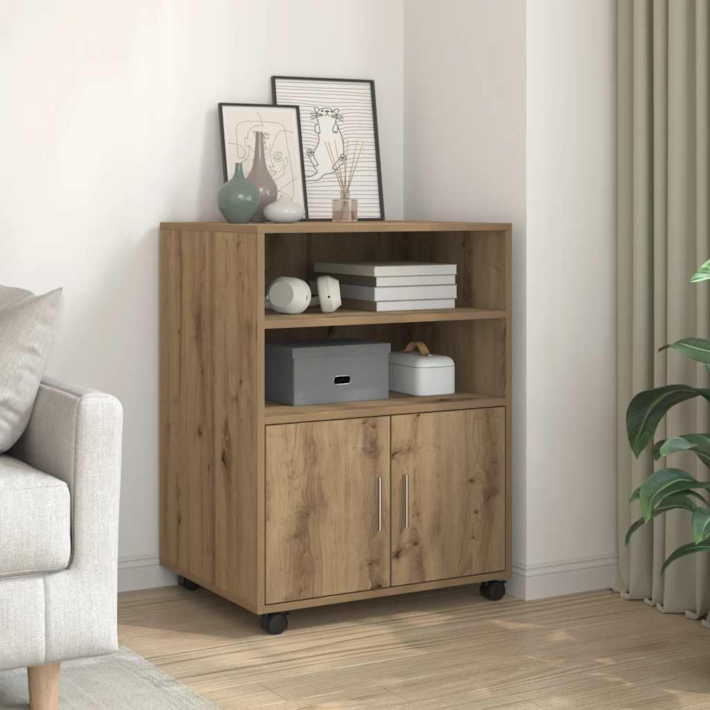 vidaXL Rollschrank, Büroschrank mit Stauraum, Aktenschrank für Wohnzimmer Büro, Bürocontainer Schran