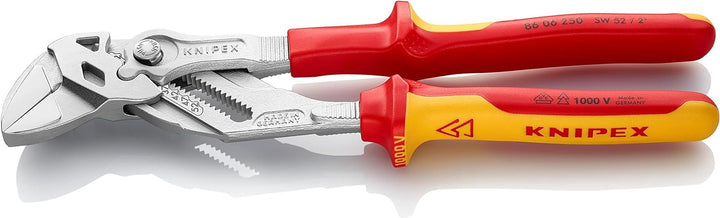 KNIPEX Zangenschlüssel Zange und Schraubenschlüssel in einem Werkzeug auf SB-Karte verchromt isolier