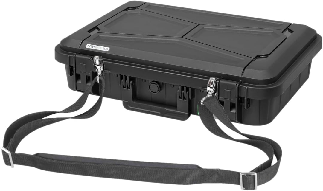 TOMcase Laptop Koffer 11-15 Zoll wasserdicht - ECO Schutzkoffer - Outdoor | Koffer für Notebook Tabl