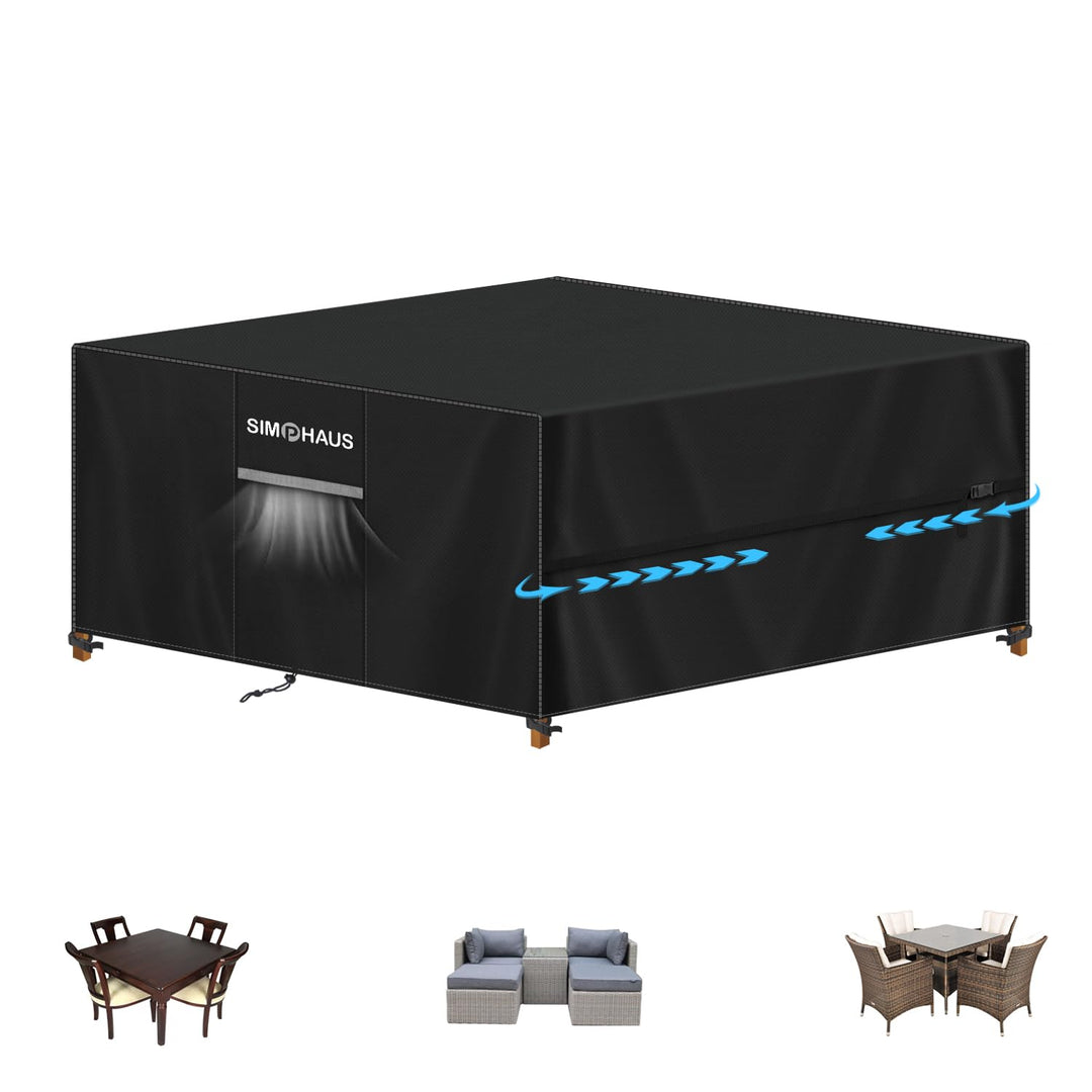 Abdeckung für Gartenmöbel Wasserdicht Lounge Abdeckung | Abdeckplane Gartenmöbel Abdeckhaube Gartent