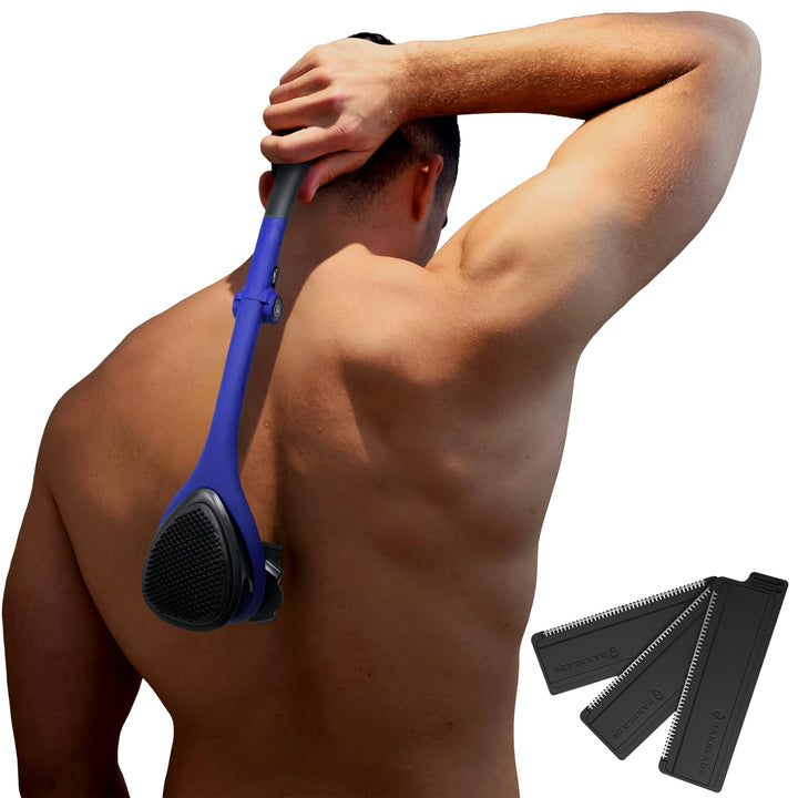 baKblade 2.0 Elite Plus Rückenrasierer Herren - Ergonomischer Rückenhaarentferner für Männer - Brust