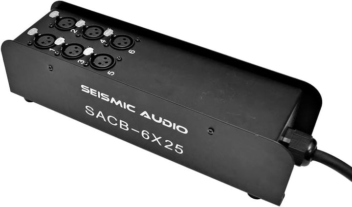 Seismic Audio SACB-6x25 6-Kanal Low Profile XLR Send Sub Snake Kabel, 7,6 m 25 Foot - 6 Sends, 25 Fo