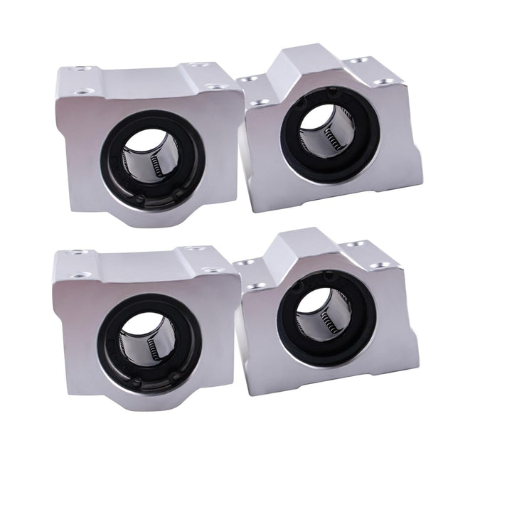 GooEquip 2 Stück Linearwelle Ø20mm 1200mm Linearführung Horizontale Präzisionswelle Linearlager + 4