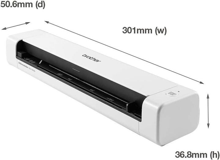 Brother DS-740 Mobiler Scanner | A4 | Vorder- und Rückseite | USB-Netzteil | 15 ppm | Farbe | Schwar