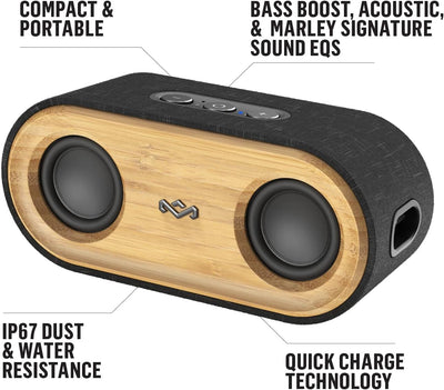 Marley House of Get Together 2 Mini Bluetooth Lautsprecher | Tragbare Bluetooth Box, 20W Leistung, B