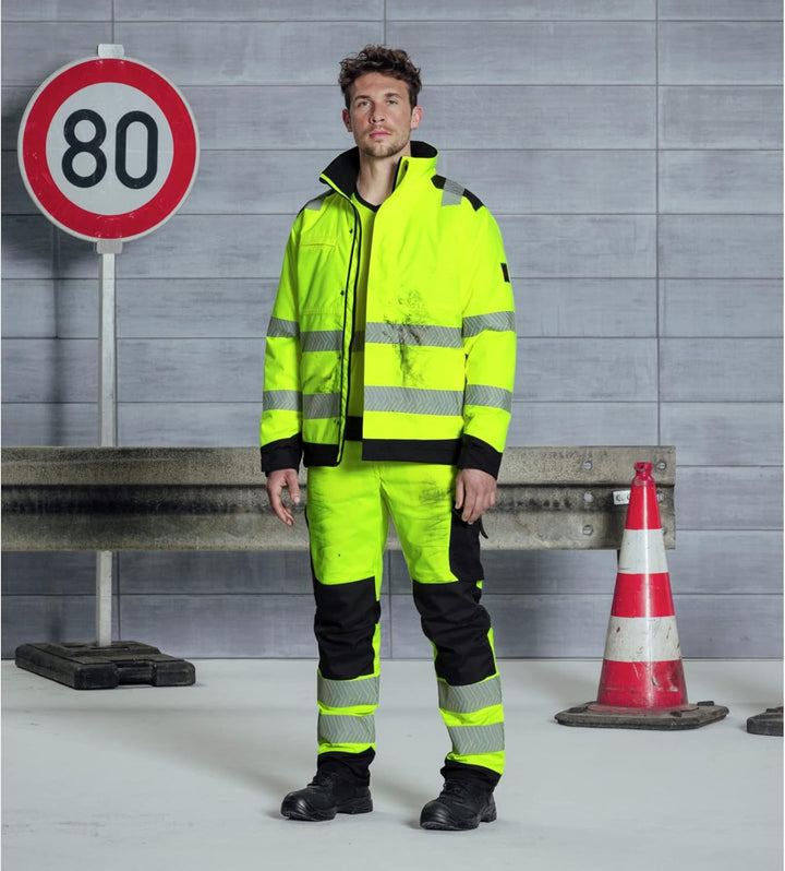 Würth MODYF Warnschutz T-Shirt Fluo EN 20471 5XL Gelb Anthrazit, 5XL Gelb Anthrazit