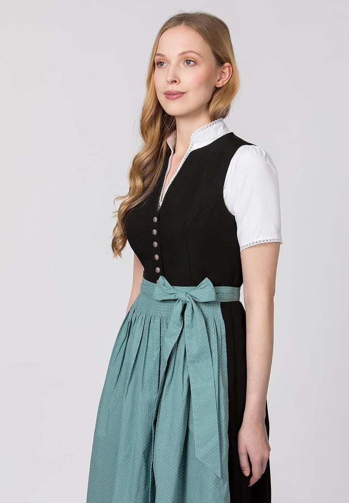 Stockerpoint Damen Schürze Molina Dirndlschürze, Petrol, Regular