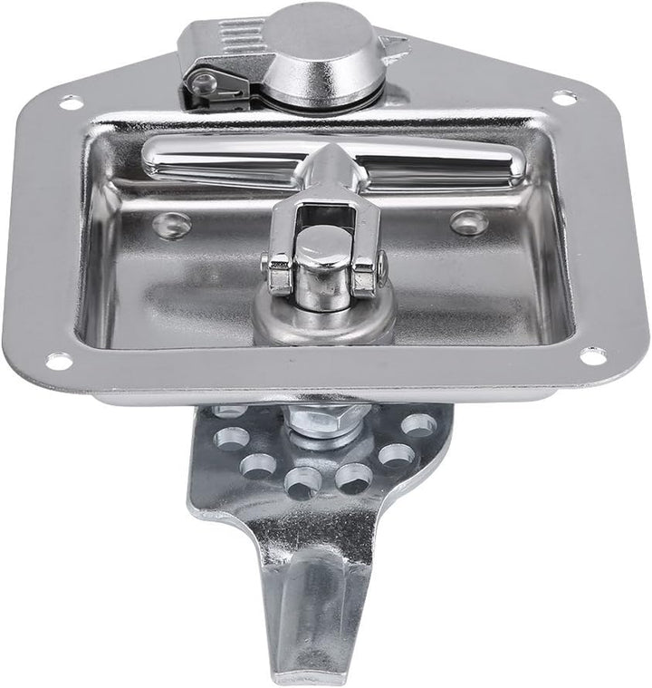 T-Form-Schloss, Edelstahl-Klapp-T-Form-Griffschloss Werkzeugkasten Schlüssel-Kit für LKW-Anhänger fü