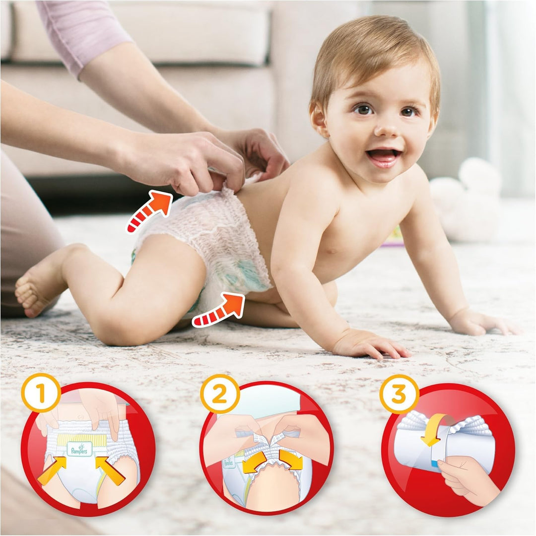 Pampers 81666879 Baby-Dry Pants windelhose, weiss Grösse 3 (92 Stück), Größe 3 (92 Stü