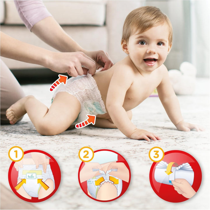 Pampers 81666879 Baby-Dry Pants windelhose, weiss Grösse 3 (92 Stück), Größe 3 (92 Stü
