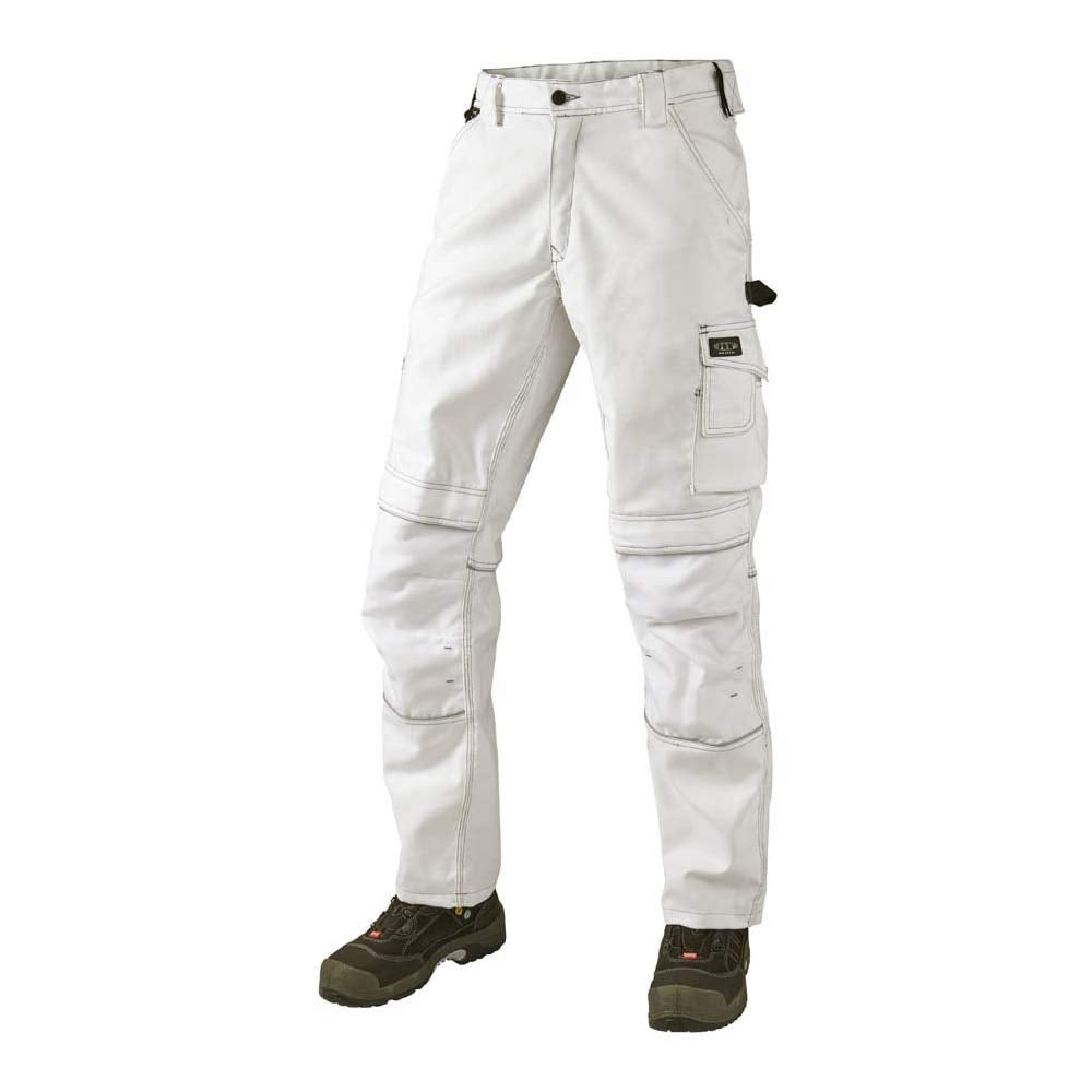 J.A.K. 150004092 Serie 1500 60% Baumwolle/40% Polyester Bundhose, Weiss, 52 R (36/32) Grösse