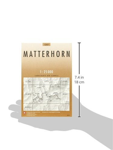 1347 Matterhorn: Arolla - Mont Collon - Breuil-Cervina (Landeskarte 1:25 000, Band 1347), Karte