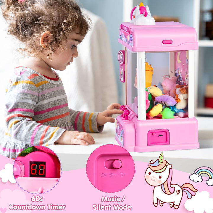 CWLAKON Greifautomat Kinder mit Sound & 20 Mini-Figuren, Elektronischer Süssigkeitenautomat mit Prei