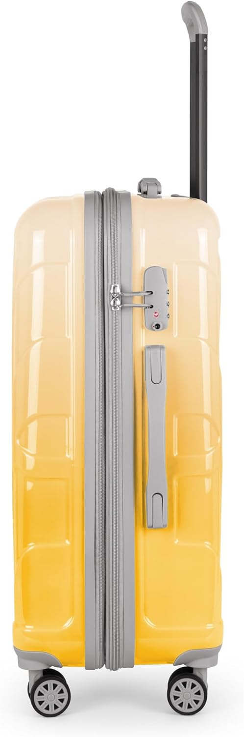 suitline - Hartschalen-Koffer Koffer Trolley Rollkoffer Reisekoffer, TSA, 66 cm, ca. 58 Liter, PC gl