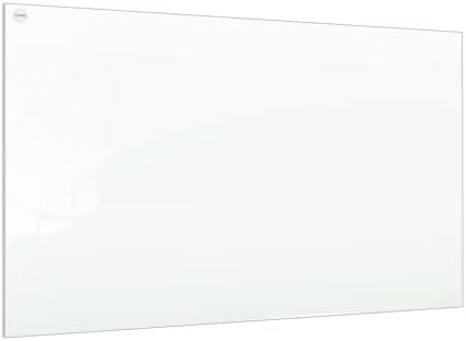 ALLboards Glasboard Magnetisch Weiss 100x80cm, Rahmenlos, Glastafel, Magnettafel, Gehärtetes Glas, W