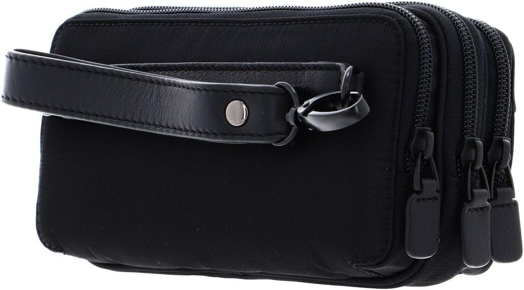 PIQUADRO Unisex P16 Lederetui, Chevron/Schwarz