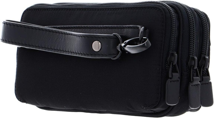 PIQUADRO Unisex P16 Lederetui, Chevron/Schwarz