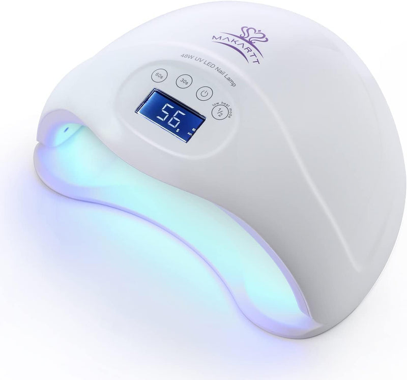 Makartt LED-UV-Nagellampe, 48W Nageltrockner Gel Nagelhärtungslampe für Gelpolitur, UV-Licht für Gel