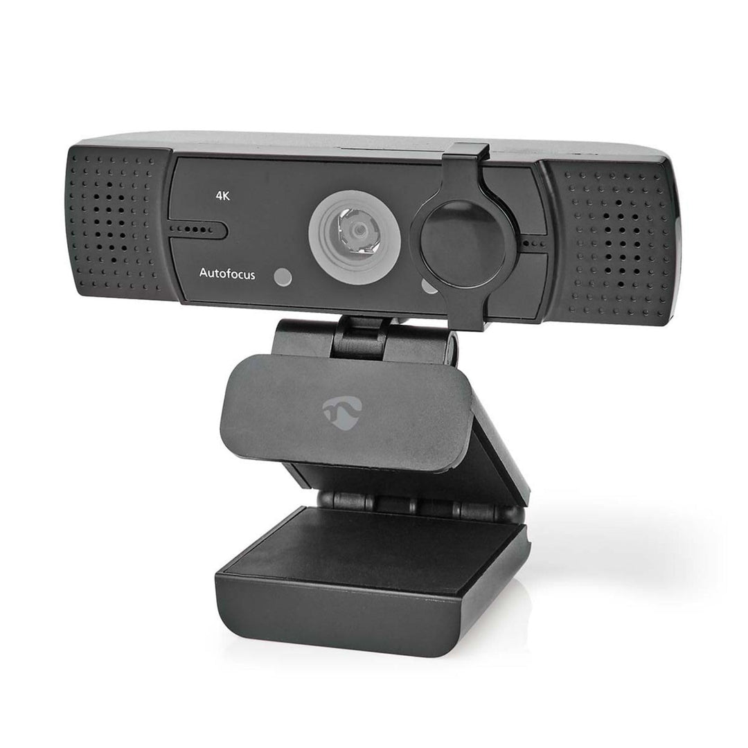 Nedis WCAM120BK Webcam | Full HD@60fps / 4K@30fps | Autofokus | Eingebautes Mikrofon | Schwarz