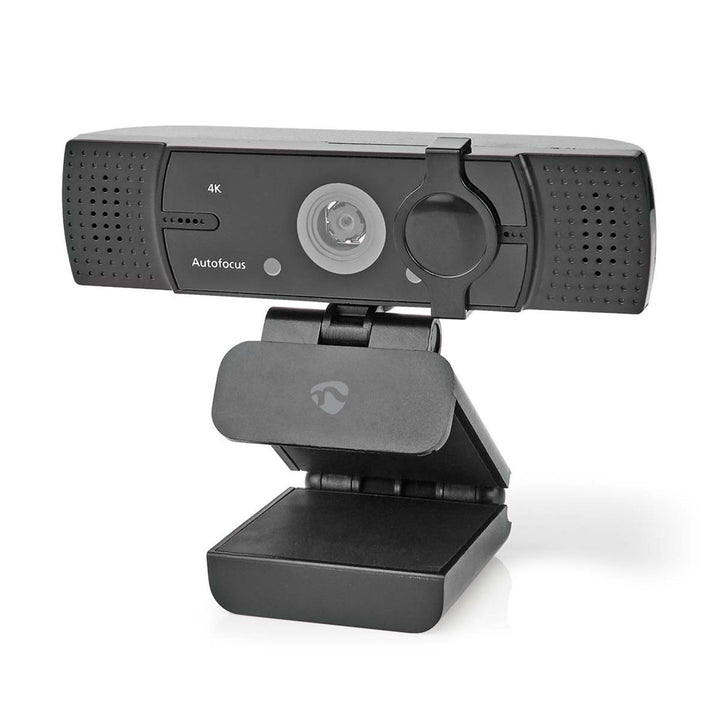 Nedis WCAM120BK Webcam | Full HD@60fps / 4K@30fps | Autofokus | Eingebautes Mikrofon | Schwarz
