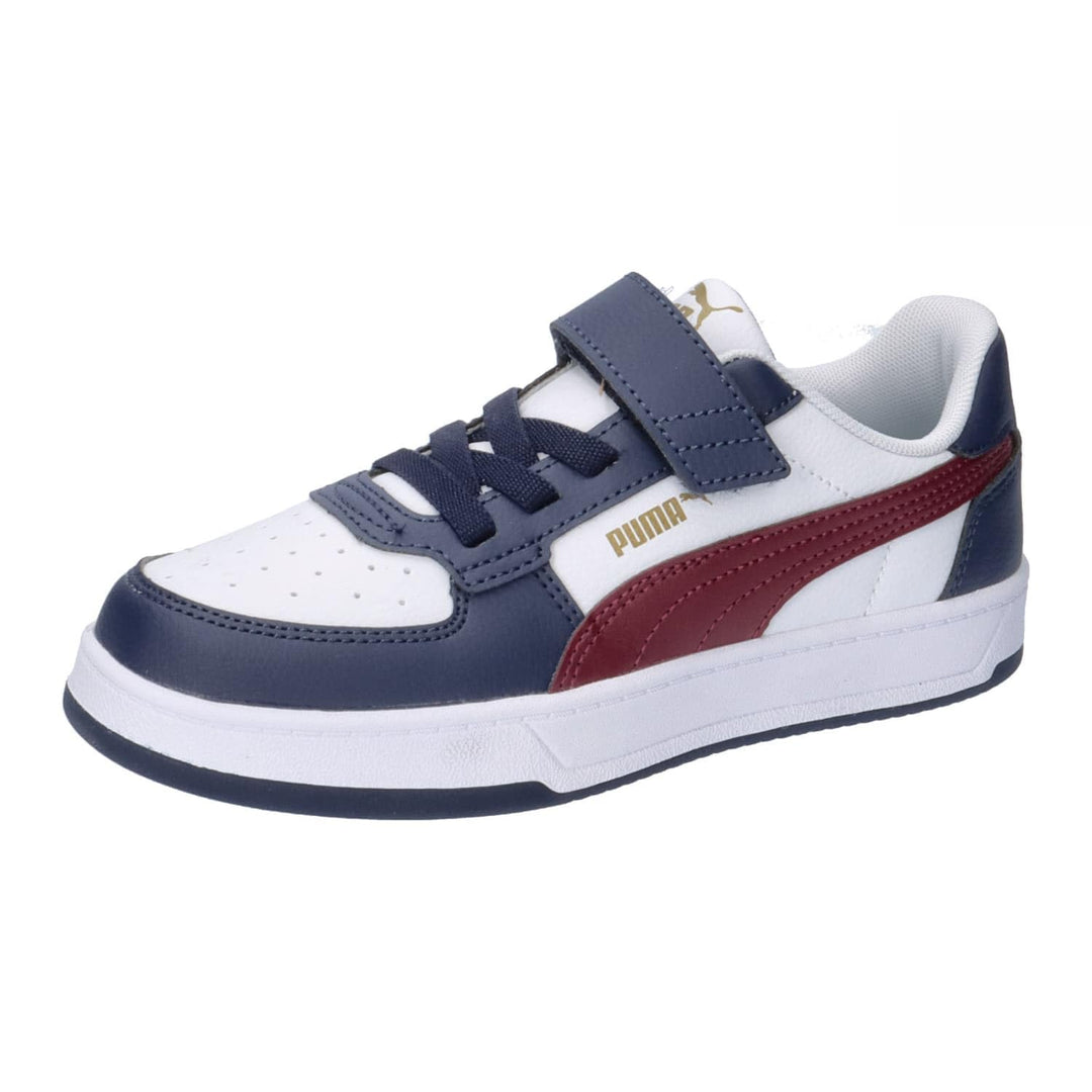 PUMA Unisex Kinder Caven 2.0 Ac+ Ps Sneaker, 30 EU 2 0 White Dark Jasper Navy Gold