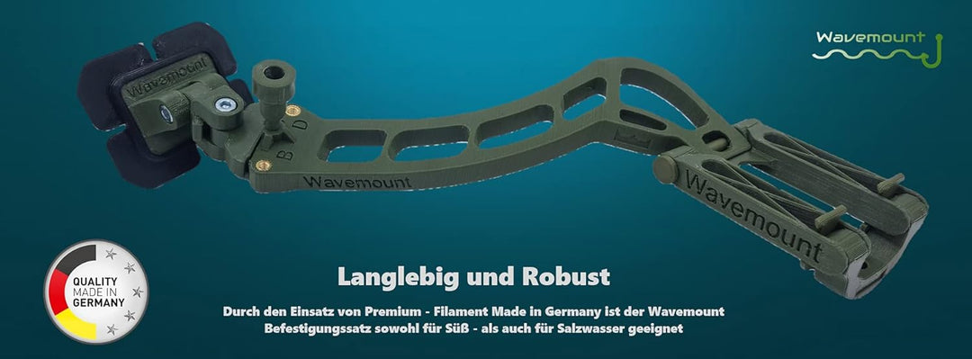 Wavemount - Deeper Halterung für alle Futterboote und Schlauchboote Bundle (Befestigungssatz)