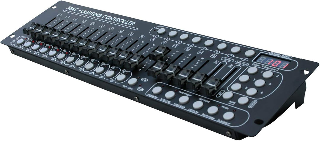 E-Lektron C-384C DMX Controller 24x 16-Kanal Licht Steuerpult Lichtsteuerung | 19" Rackeinbau-fähig