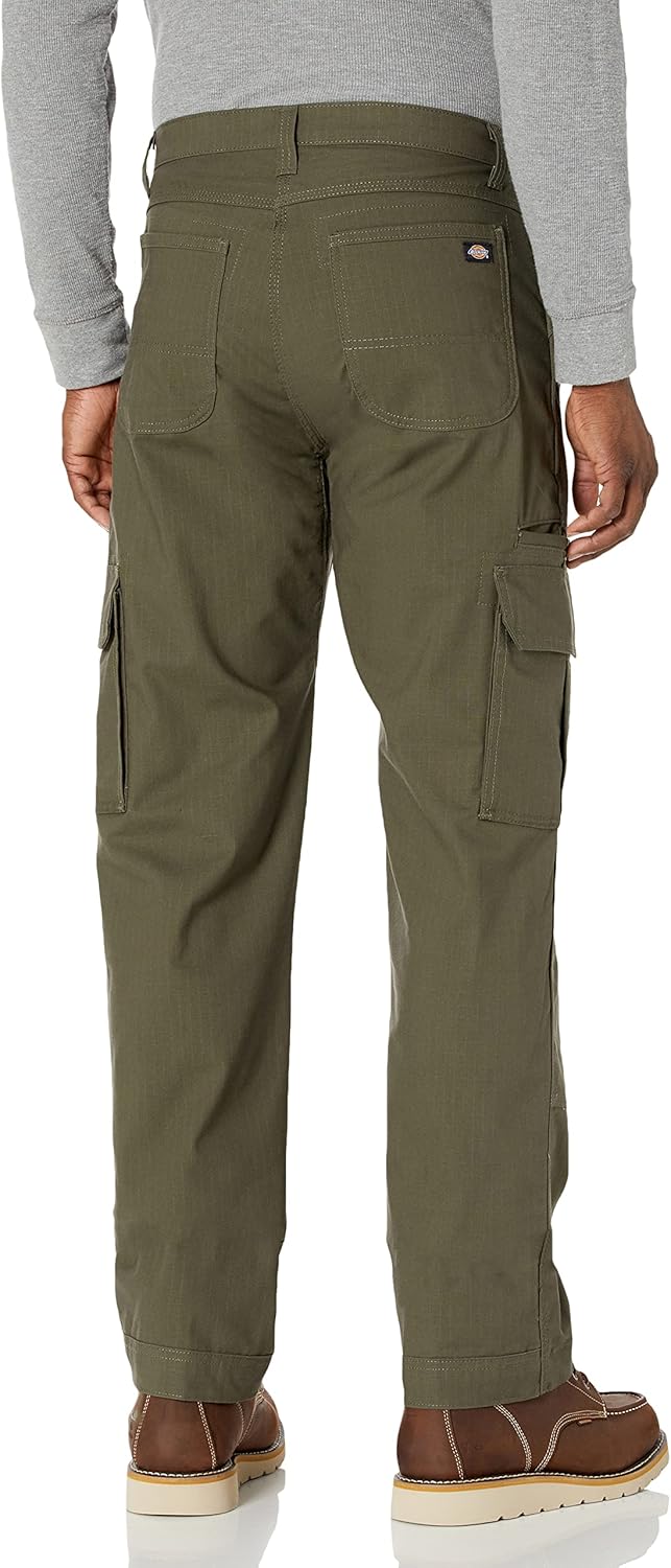 Dickies Herren Duratech Ranger Ripstop Cargohose Arbeitshose, 34W / 34L Moosgrün V1