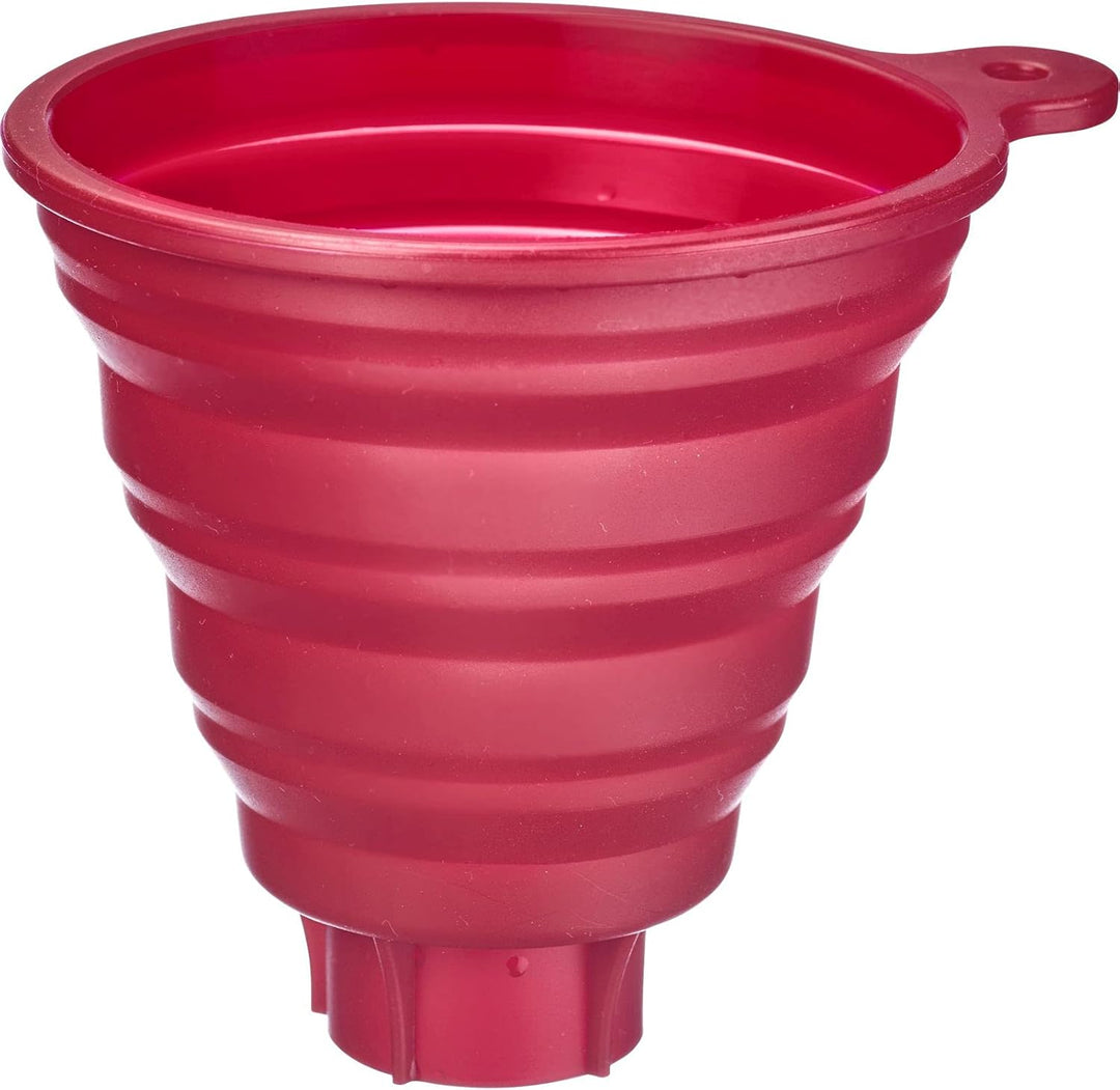 Westmark Trichter-Set, 2tlg., Ø 10 und 11 cm, Faltbar, Silikon, Grau/Rot, 21212270 Grau/Rot, Faltbar