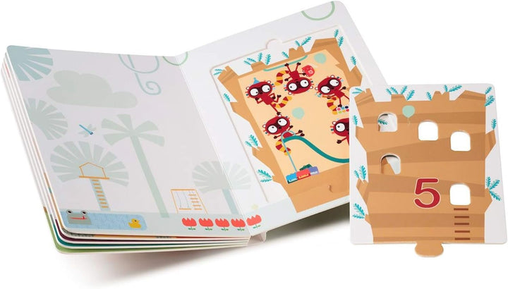 Lilliputiens 83227 Mein erstes Puzzlebuch 1 2 3 Wald 23x17x2 cm