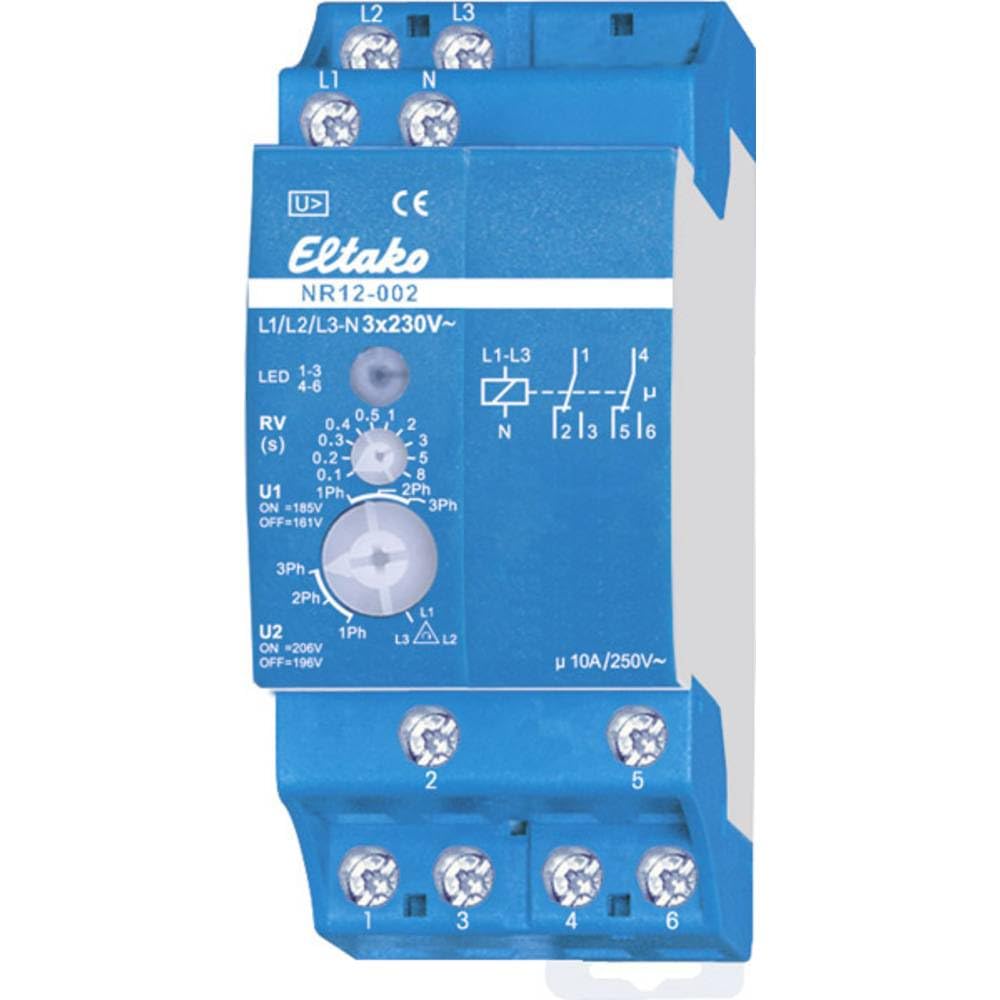 Eltako NR12-002-3X230V Netzueberwachung Anzahl Relais-Ausgaenge: 2