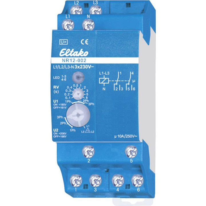 Eltako NR12-002-3X230V Netzueberwachung Anzahl Relais-Ausgaenge: 2