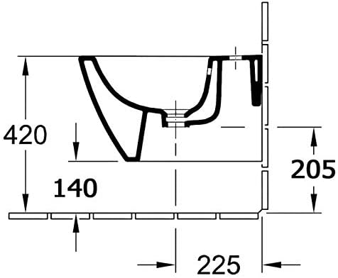 Hochwertiges Wand-Hänge-Bidet BH101
