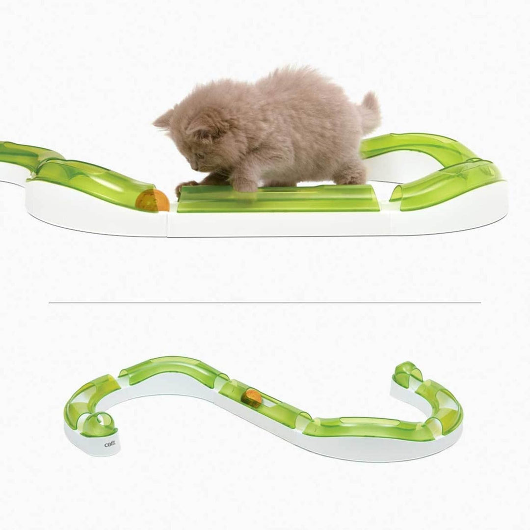 Catit Spielschiene, Wave Circuit, interaktives Spielzeug für Katzen, Wave