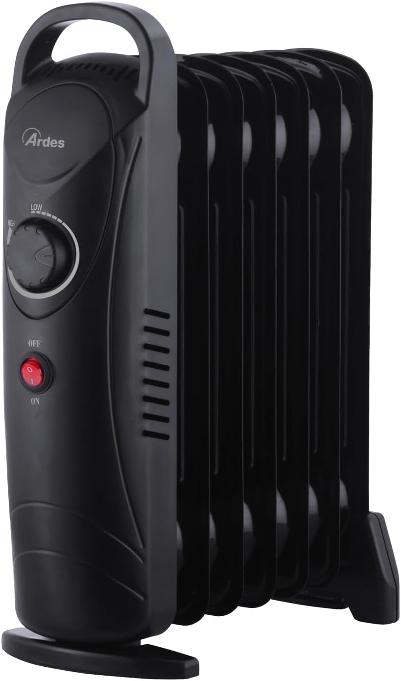 ARDES - AR4R07M2 OILO MINI2 800 W Mini-Elektro-Ölheizkörper, kompakter elektrischer Heizkörper mit g