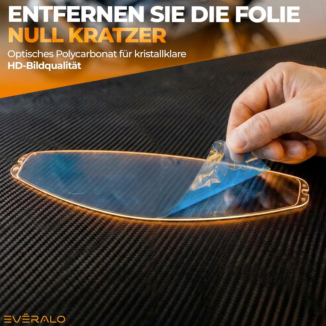 Antibeschlag Linse Kompatibel mit Visier HJC Hj-34P - c10 – Antifog Folien Einsatz Spezifisch für Sy
