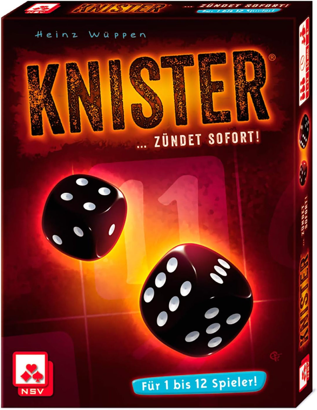 NSV - 4050 - KNISTER - Würfelspiel & 4059 - The Mind - Kartenspiel Bundle mit Kartenspiel, Bundle mi
