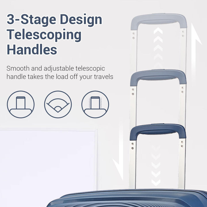 British Traveller Koffer Trolleys Hartschalenkoffer 55 * 40.5 * 22.5cm Handgepäck Koffer 100% PP Rei