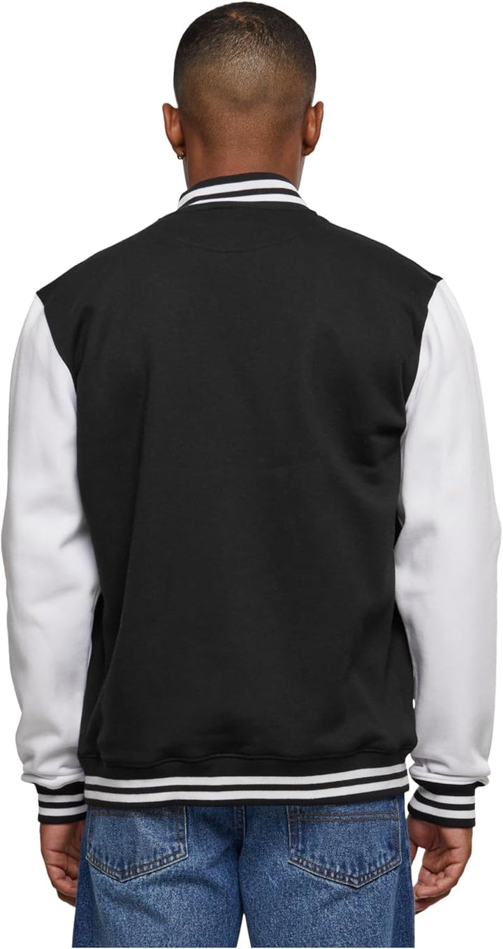 Urban Classics Herren Sweatjacke S Blk/Wht, S Blk/Wht