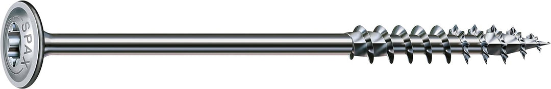 SPAX 251010601605 Holzbauschraube, 6,0 x 160 mm, 100 Stück, T-Star Plus, Tellerkopf, Teilgewinde, 4C
