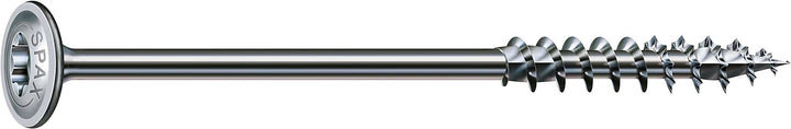 SPAX 251010601605 Holzbauschraube, 6,0 x 160 mm, 100 Stück, T-Star Plus, Tellerkopf, Teilgewinde, 4C